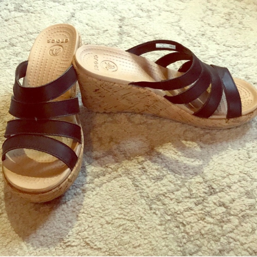 Crocs wedge sandals